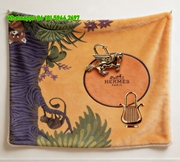 Hermès Paris Jungle Animal Gold Charms Flannel Throw Blanket IMG_5170